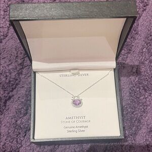 Sterling Silver Amethyst Necklace